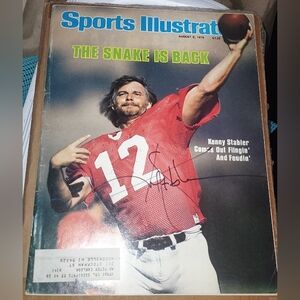 Kenny Stabler Autographed Sports Illustrated Magazine - August 6, 1979